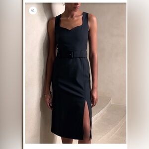 Banana Republic Midi Sheath Dress in Black